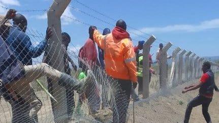File image of unknown people trying to invade the Kedong Ranch